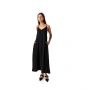 Silk Slip Maxi Dress - Black