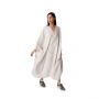 Loose Adjustable Waist Wrapped Kaftan - Cream