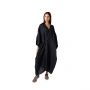 Loose Adjustable Waist Wrapped Kaftan - Black