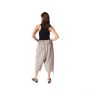 Solid Wrap Overlay Pants - Greige