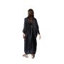 Loose Adjustable Waist Wrapped Kaftan - Black