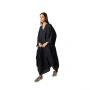 Loose Adjustable Waist Wrapped Kaftan - Black