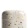 Terrazzo Ceramic Sugar Jar Orange