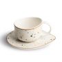 Terrazzo Ceramic Tea/Coffee Cup Orange