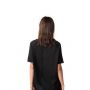 Asymmetric Solid Short Sleeve T-Shirt - Black