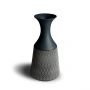 Black Patterned Long Vase