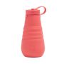 Collapsible Silicone Bottle - Coral