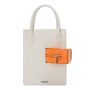 Coco Tote Shearling With C Bag - White/Orange