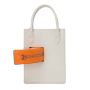 Coco Tote Shearling With C Bag - White/Orange