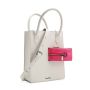 Coco Tote Shearling With C Bag - White/Pink