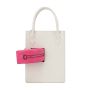 Coco Tote Shearling With C Bag - White/Pink