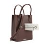 Coco Tote Shearling With C Bag - Brown/White