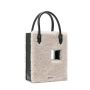 Coco Tote Shearling With C Bag - White/Black