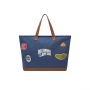 Patches Tote Bag - Navy