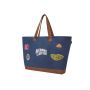 Patches Tote Bag - Navy